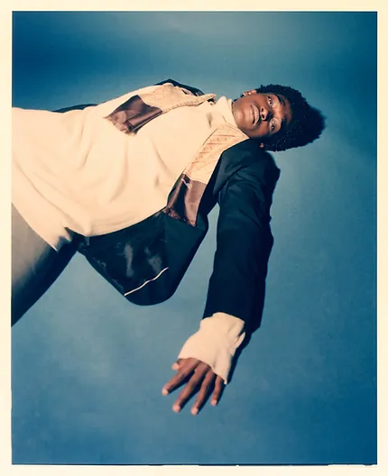 Gabriel Pitta 16 Men Model Management Paris wearing Vintage Martin Margiela Hugo Boss Photo by Theo Delattre- Paris